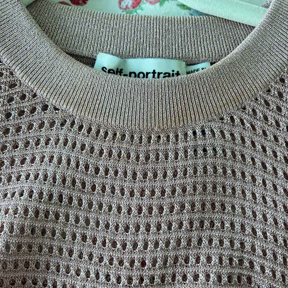 Self-Portrait Pink Lurex Top - Picture 4 of 7